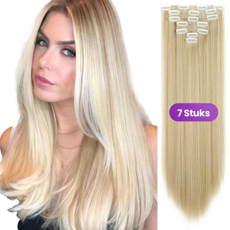 Clip In Extensions Blond 7 Stuks Haarextensies Sassy Goods 