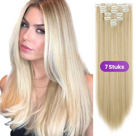 Clip In Extensions Blond 7 Stuks