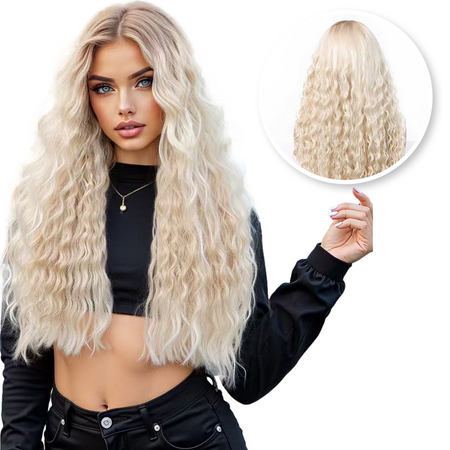 Luxe Blonde Lace Wig met Krullen