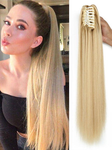 Clip In Extension Steil Blond Haarextensies Sassy Goods 