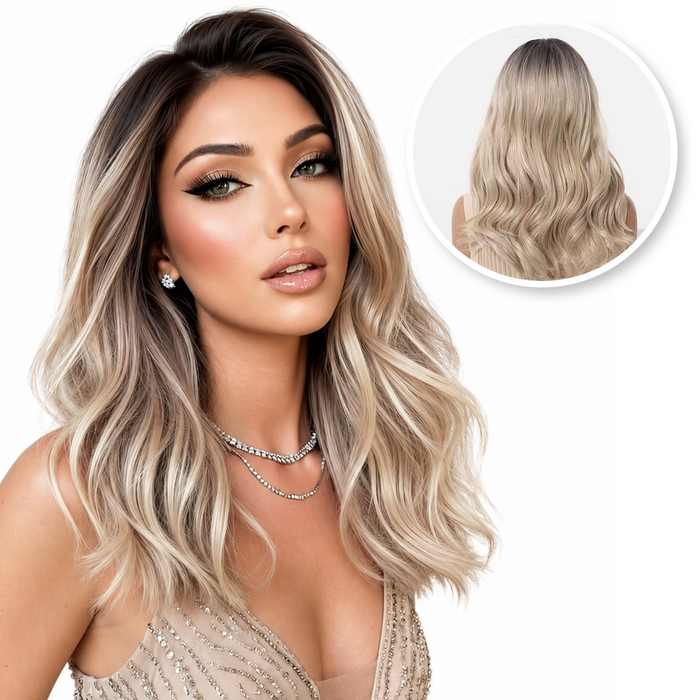 Luxe Blonde Pruik Lace Front Wig Blond