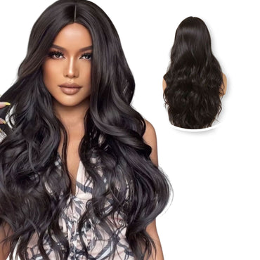 Donkerbruine Pruik Lang Pruik Sassy Goods 