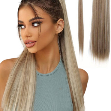 Wrap Around Ponytail Haar Extensions Paardenstaart Extension - As Blond - Steil - 60 cm Haarextensies Sassy Goods 