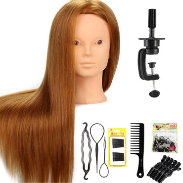 Oefenhoofd Kappershoofd Bruin 80% Echt Haar Oefenhoofd Sassy Goods 