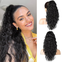 Ponytail Extensions Zwart 45 cm