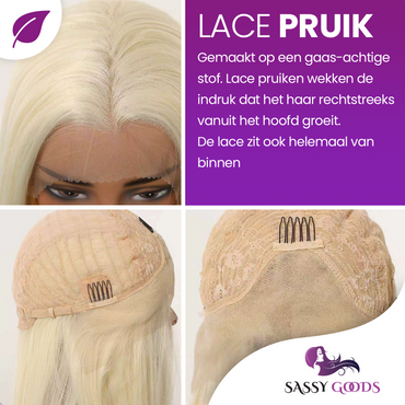 Luxe Ultra Lange Blonde Pruik Front Lace Wig