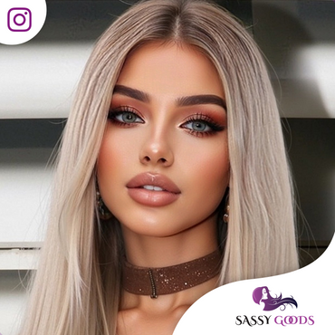 Luxe Platinum Blonde Front Lace Wig Steil