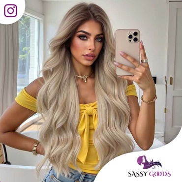 As Blonde Lace Front Wig 66 cm