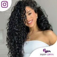 Zwarte Krullen Pruik Pruik Sassy Goods 