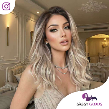 Luxe Blonde Front Lace Wig -  55 cm