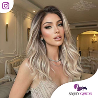 Luxe Blonde Front Lace Wig -  55 cm