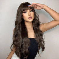 Pruik Bruin met Pony Pruik Sassy Goods 