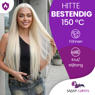 Luxe Ultra Lange Blonde Pruik Front Lace Wig