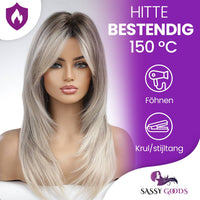 Platinum Blonde Pruik Lang Pruik Sassy Goods 