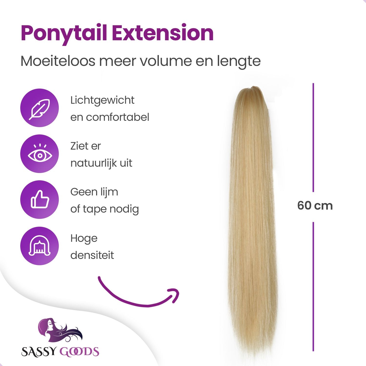 Clip In Extension Steil Blond Haarextensies Sassy Goods 