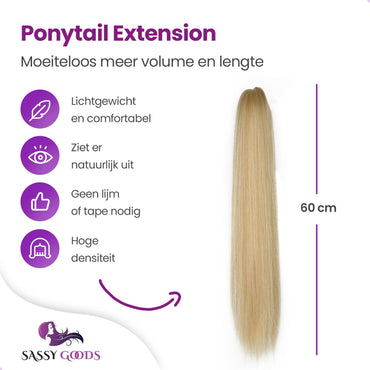 Clip In Extension Steil Blond Haarextensies Sassy Goods 