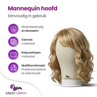 Mannequin Hoofd Kappershoofd - 23 inch / 58 cm