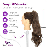 Clip In Ponytail Extension Bruin Haarextensies Sassy Goods 