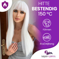 Pruik Wit Lang Pruik Sassy Goods 