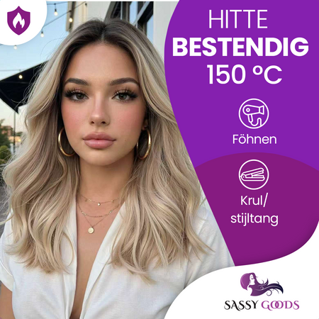 Luxe Blonde Front Lace Wig -  55 cm
