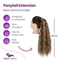 Ponytail Extension Blond & Bruin Haarextensies Sassy Goods 