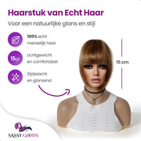 Clip in Pony Echt Haar Goud Blond Haarextensies Sassy Goods 