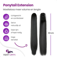 Clip In Extension Steil Zwart Haarextensies Sassy Goods 