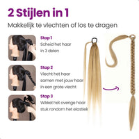Vlecht Ponytail Extension Blond Haarextensies Sassy Goods 