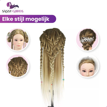 Blond Ombre Oefenhoofd Kappershoofd Oefenhoofd Sassy Goods 