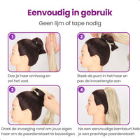 Ponytail Extension Zwart Haarextensies Sassy Goods 