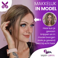 Lichtbruine Front Lace Wig Steil Pruik Sassy Goods 