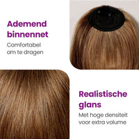 Clip in Pony Echt Haar Goud Blond Haarextensies Sassy Goods 