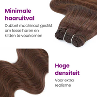 Premium Hair Extensions Donkerbruin - 65 cm