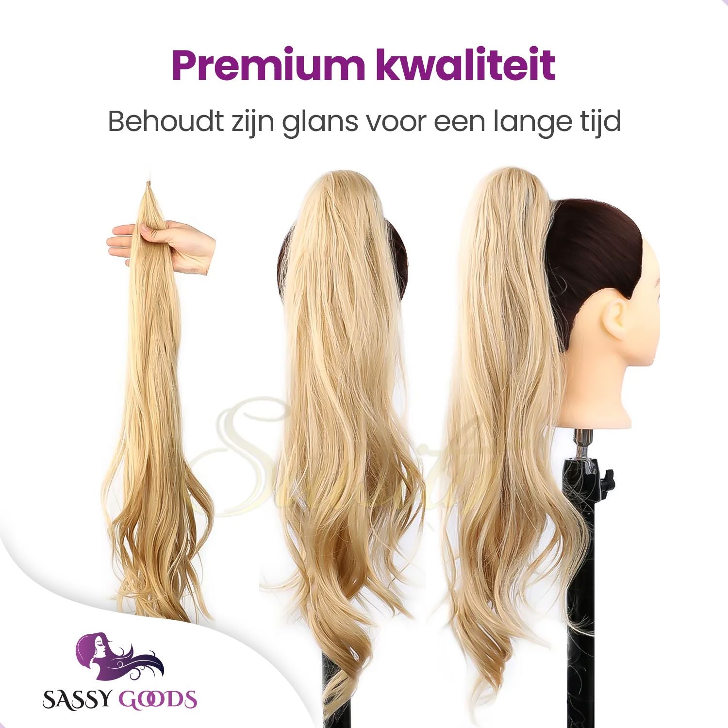 Ponytail Extension Blond extensions Sassy Goods 