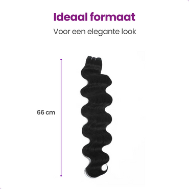 Premium Extensions Zwart - 65 cm