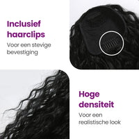 Ponytail Extensions Zwart 65 cm Haarextensies Sassy Goods 