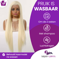 Luxe Ultra Lange Blonde Pruik Front Lace Wig