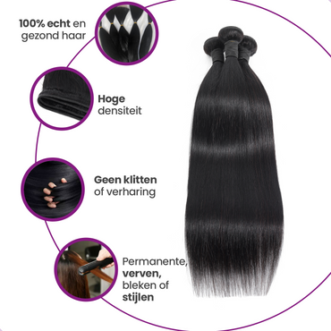 Extension Weave Steil Haar 100% Human Hair - 20 inch