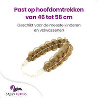 Gevlochten Haarband – Verstelbaar | Donkerblond extensions Sassy Goods 
