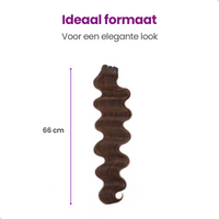 Premium Hair Extensions Donkerbruin - 65 cm