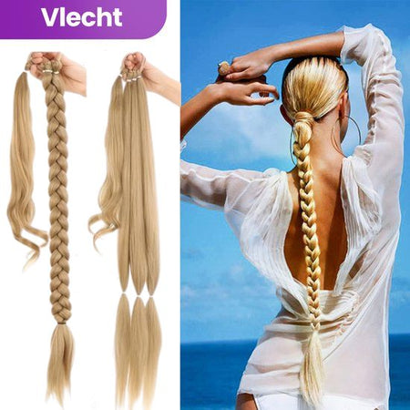 Vlecht Ponytail Extension Blond Haarextensies Sassy Goods 