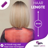 Blonde Pruik - 30 cm