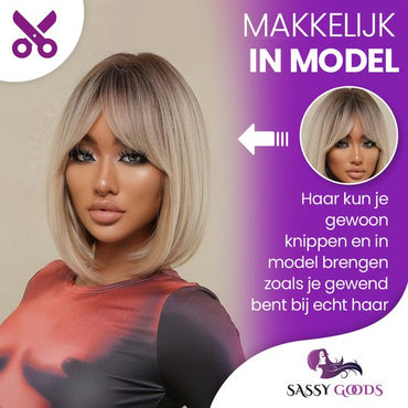 Blonde Pruik - 30 cm