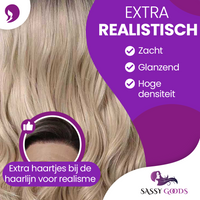 Luxe Blonde Front Lace Wig -  55 cm