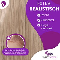 Luxe Platinum Blonde Front Lace Wig Steil