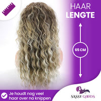 Luxe Blonde Krullen Pruik - 65 cm Pruik Sassy Goods 