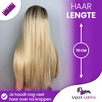 Blonde Pruik Steil 70 cm Pruik Sassy Goods 