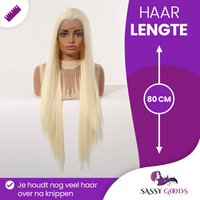 Luxe Ultra Lange Blonde Pruik Front Lace Wig