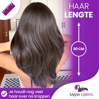 Kastanjebruine Pruik met Lagen Pruik Sassy Goods 