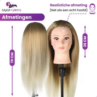 Blond Ombre Oefenhoofd Kappershoofd Oefenhoofd Sassy Goods 